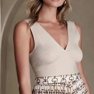 Banana Republic Ribbed Sweater Crop Tank Top